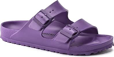 Birkenstock Unisex Arizona EVA Bright Violet Sandal 38 N EU, 7。